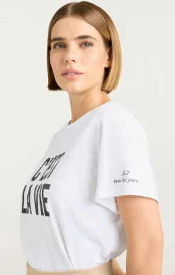 Cinq à Sept C'est La Vie Tee White/Black Outlet