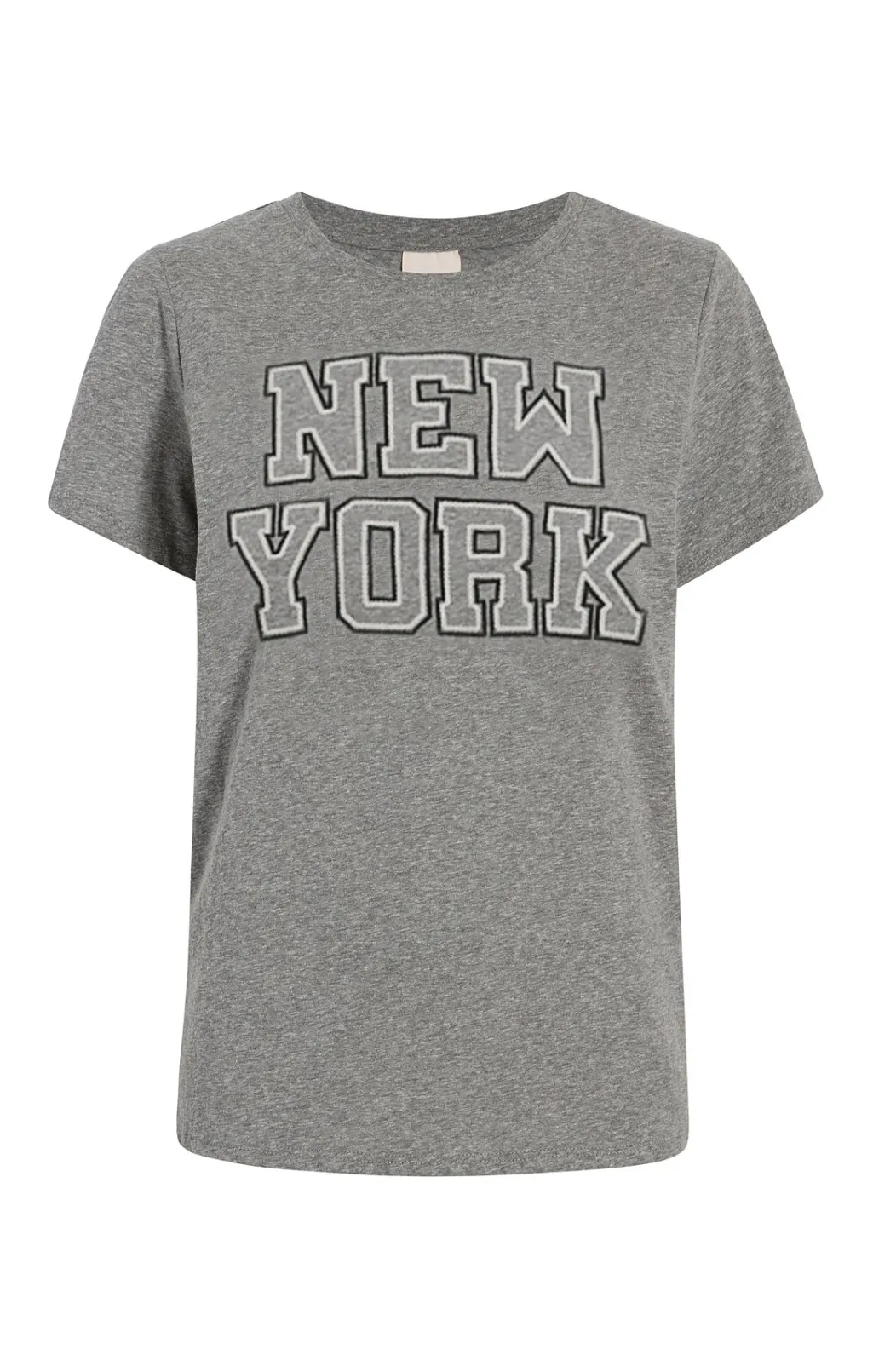 Cinq à Sept Chainstitch Paris New York Tee HeatherGrey/white Online