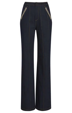 Cinq à Sept Chaya Pant Indigo Sale