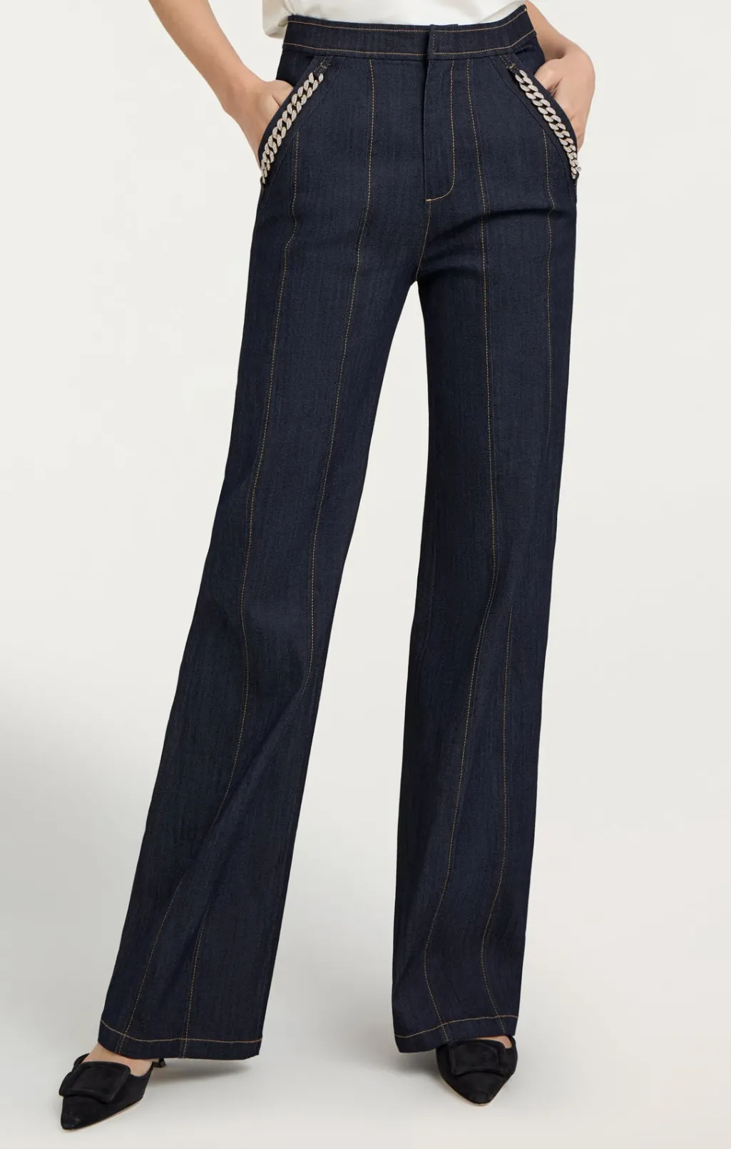 Cinq à Sept Chaya Pant Indigo Sale
