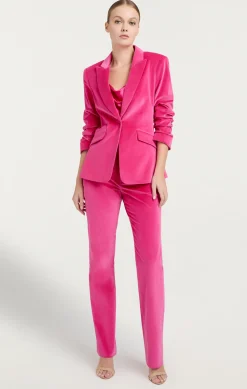 Cinq à Sept Chenille Velvet Kerry Pant PinkDahlia Clearance