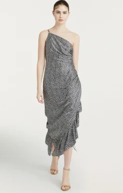 Cinq à Sept Christel Dress Ivory/navy Clearance