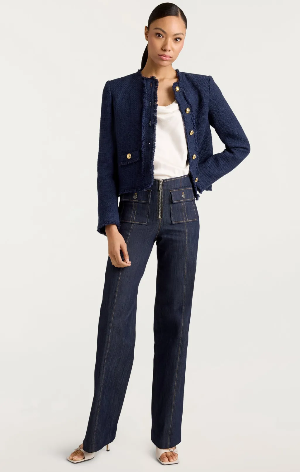 Cinq à Sept Christie Jacket Navy Clearance