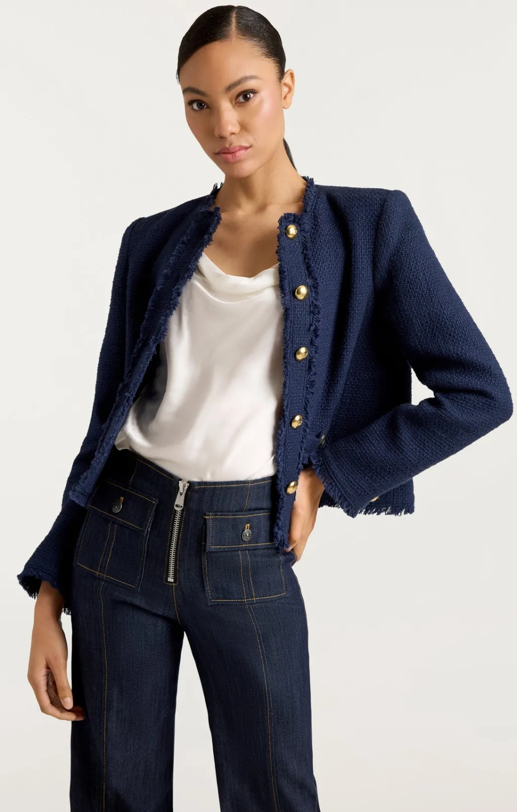 Cinq à Sept Christie Jacket Navy Clearance