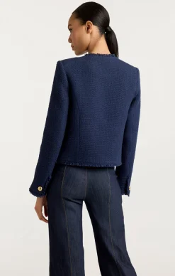 Cinq à Sept Christie Jacket Navy Clearance