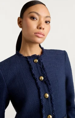 Cinq à Sept Christie Jacket Navy Clearance