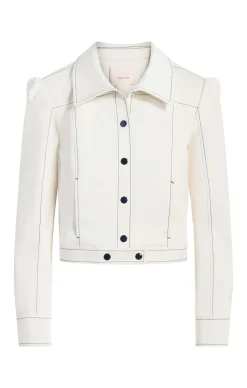 Cinq à Sept Ciara Jacket White/Navy Clearance