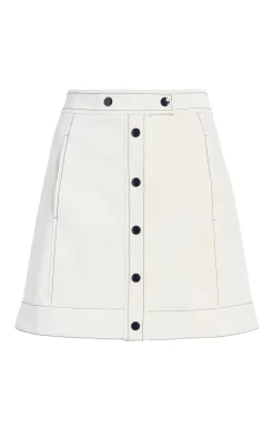 Cinq à Sept Ciara Skirt White/Navy Online