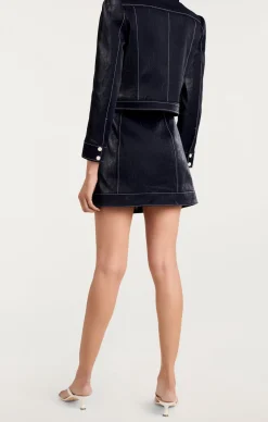 Cinq à Sept Ciara Skirt Navy/White Best