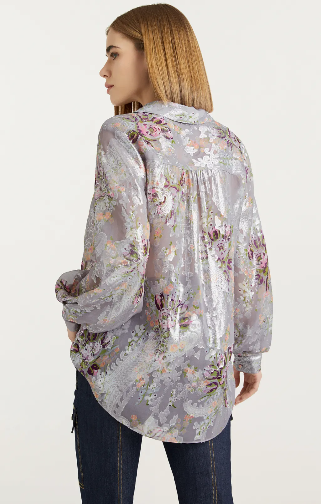 Cinq à Sept Claudette Floral Kandice Top GreyMulti Discount