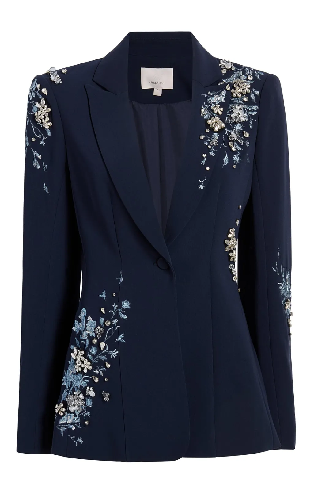 Cinq à Sept Coastal Floral Embellished Cheyenne Blazer CoastalFloralEmbellishedNavyMulti Online