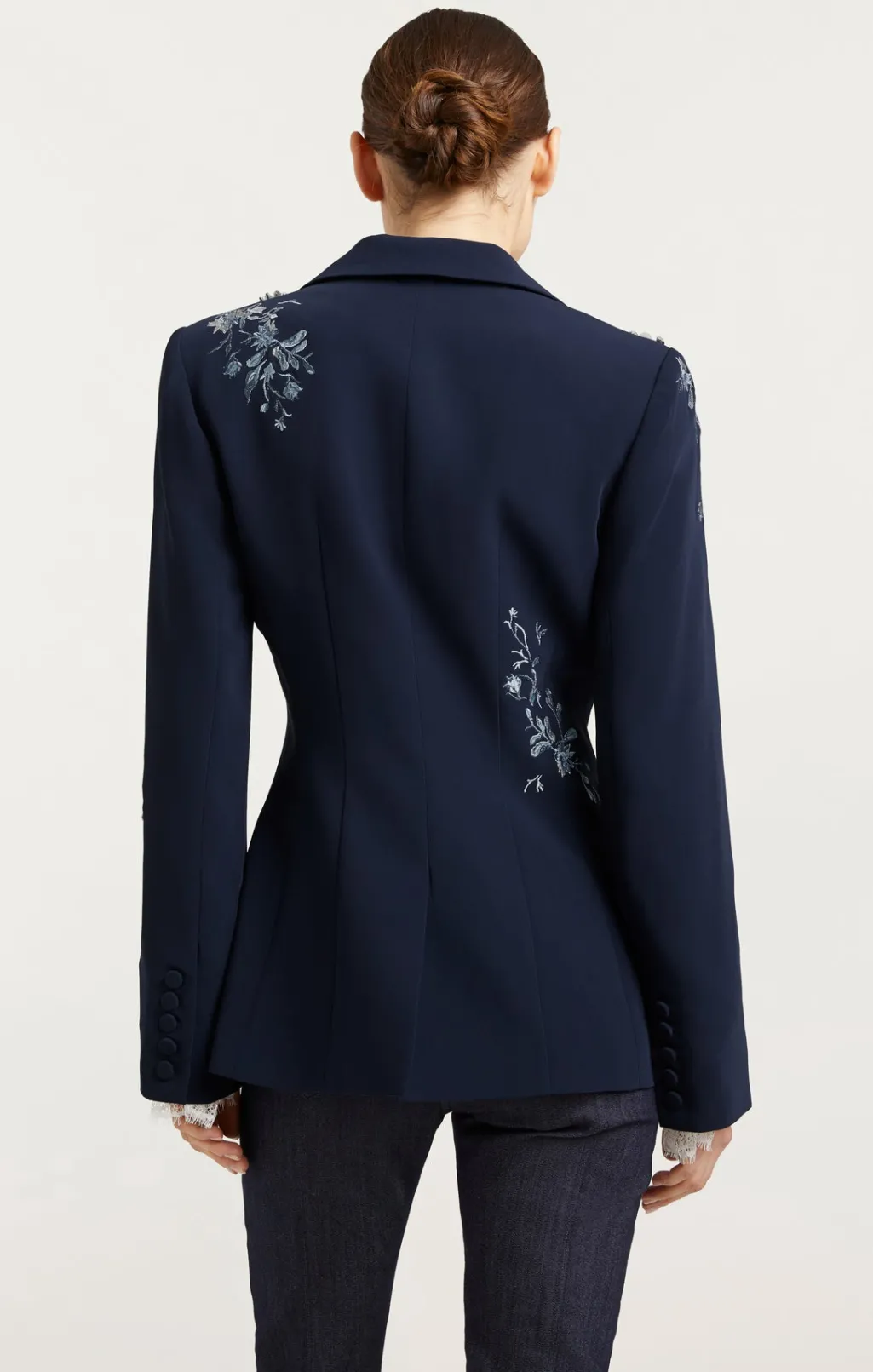 Cinq à Sept Coastal Floral Embellished Cheyenne Blazer CoastalFloralEmbellishedNavyMulti Online