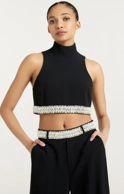 Cinq à Sept Collins Top Black Sale