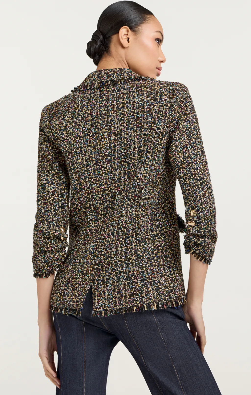 Cinq à Sept Confetti Tweed Khloe Blazer BlackMulti