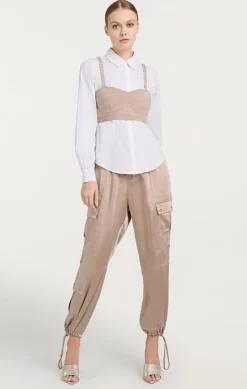 Cinq à Sept Connie Top Oyster/White Sale