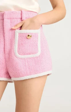 Cinq à Sept Contrast Auden Short Flamingo/White Best