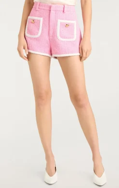 Cinq à Sept Contrast Auden Short Flamingo/White Best