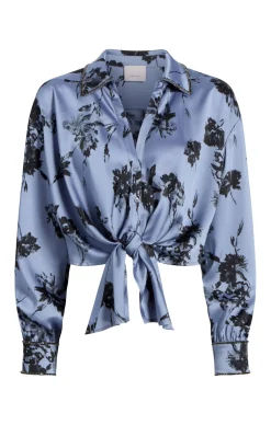 Cinq à Sept Cool Carnation Embellished Marianna Top RusticBlueMulti Sale