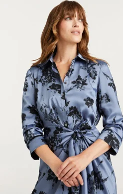 Cinq à Sept Cool Carnation Jacey Dress RusticBlueMulti