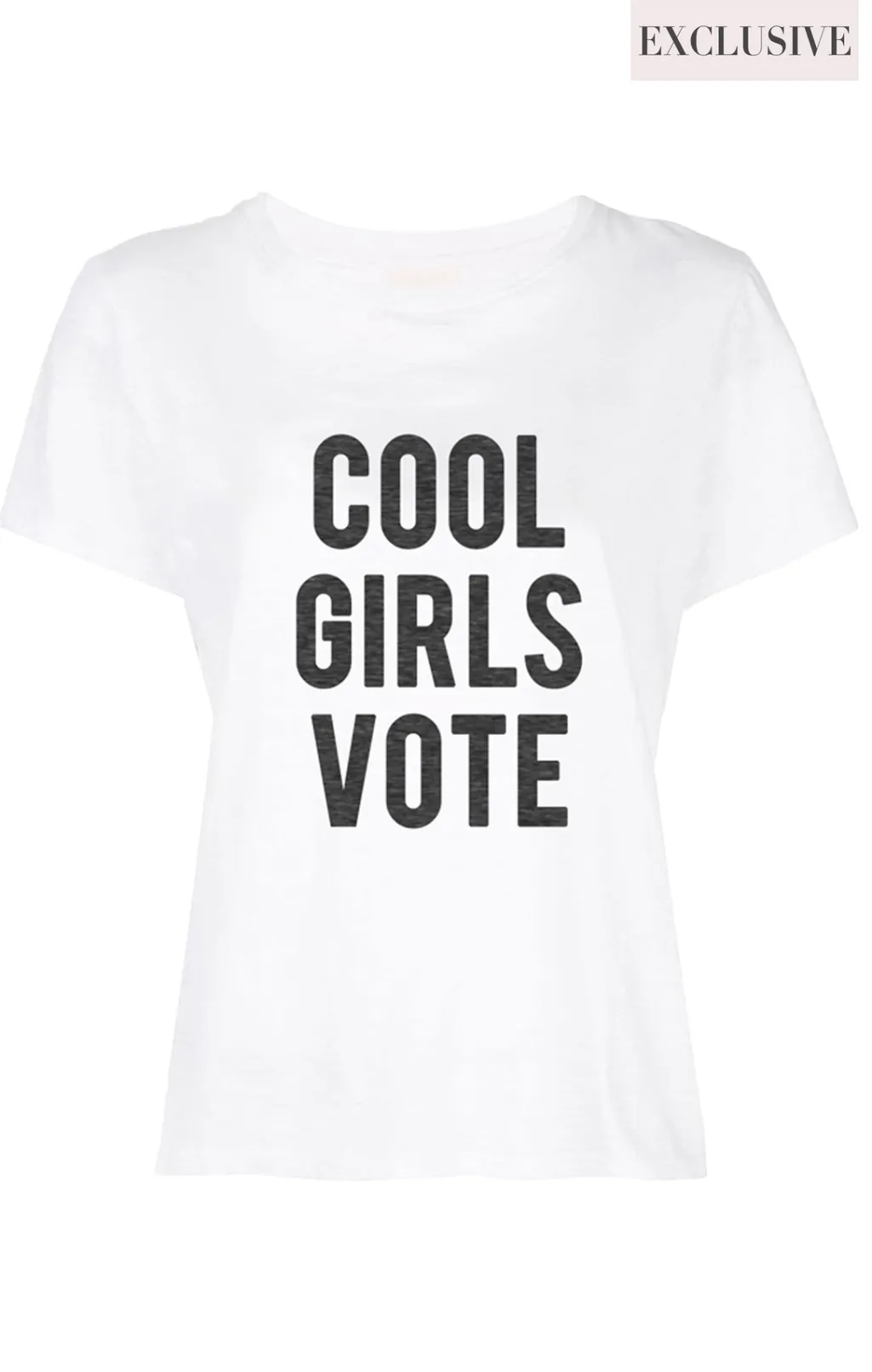 Cinq à Sept Cool Girls Vote Tee White/Black Clearance