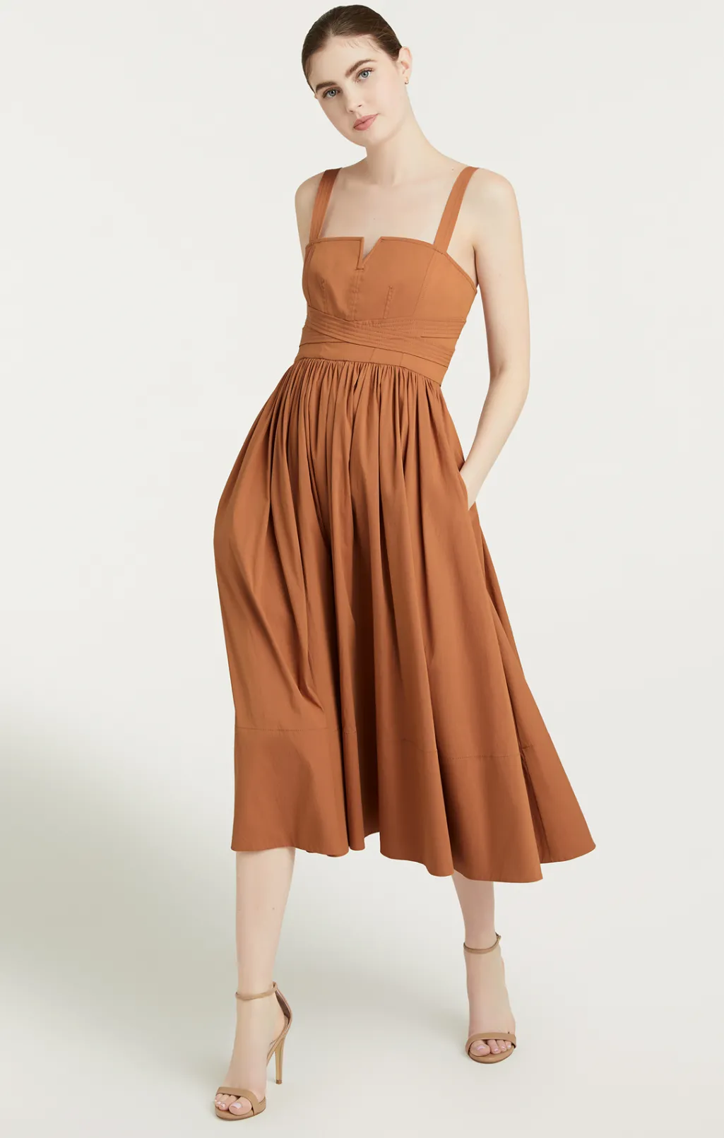 Cinq à Sept Cornelia Dress Cinnamon Best