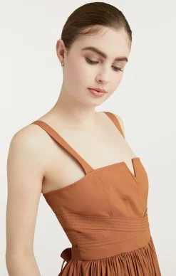 Cinq à Sept Cornelia Dress Cinnamon Best