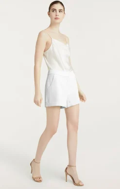 Cinq à Sept Crepe Elaine Short Ivory Sale