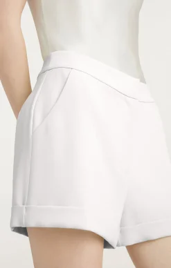 Cinq à Sept Crepe Elaine Short Ivory Sale
