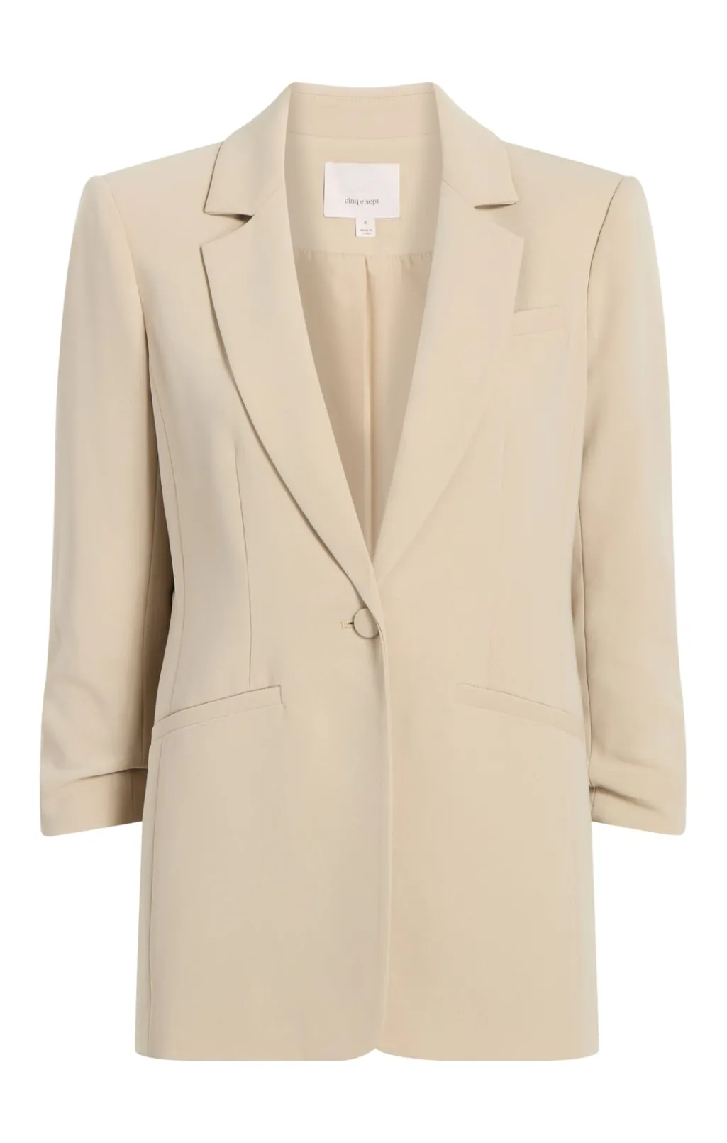 Cinq à Sept Crepe Khloe Blazer Khaki Discount