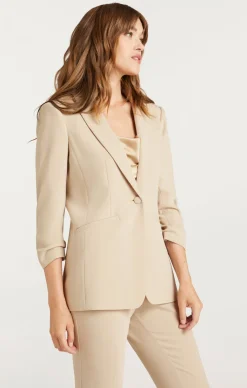Cinq à Sept Crepe Khloe Blazer Khaki Discount