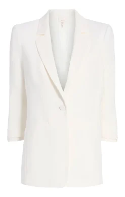 Cinq à Sept Crepe Khloe Blazer Ivory Clearance