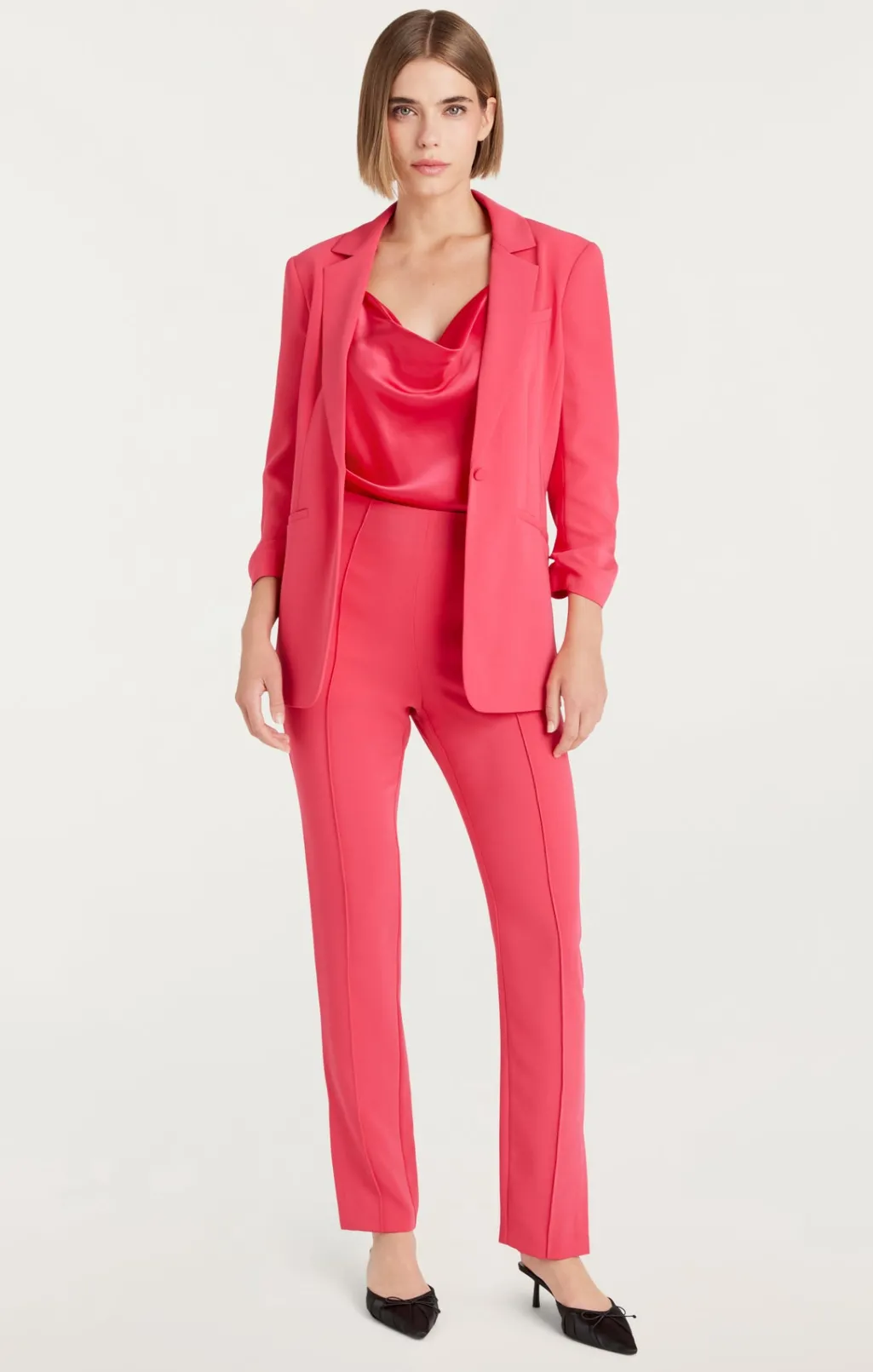 Cinq à Sept Crepe Khloe Blazer BerryFizz Clearance