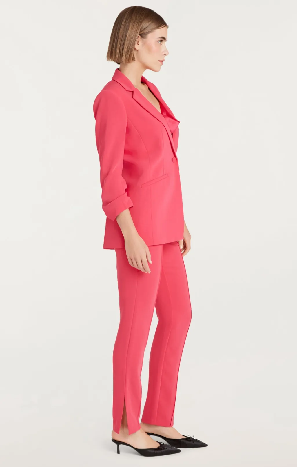 Cinq à Sept Crepe Khloe Blazer BerryFizz Clearance