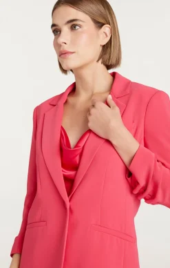 Cinq à Sept Crepe Khloe Blazer BerryFizz Clearance