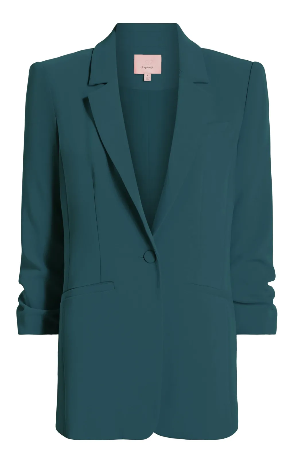 Cinq à Sept Crepe Khloe Blazer GreenOnyx Sale