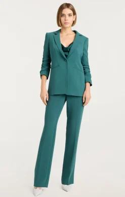 Cinq à Sept Crepe Khloe Blazer GreenOnyx Sale