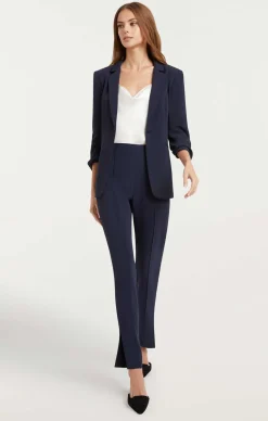 Cinq à Sept Crepe Khloe Blazer Navy Discount