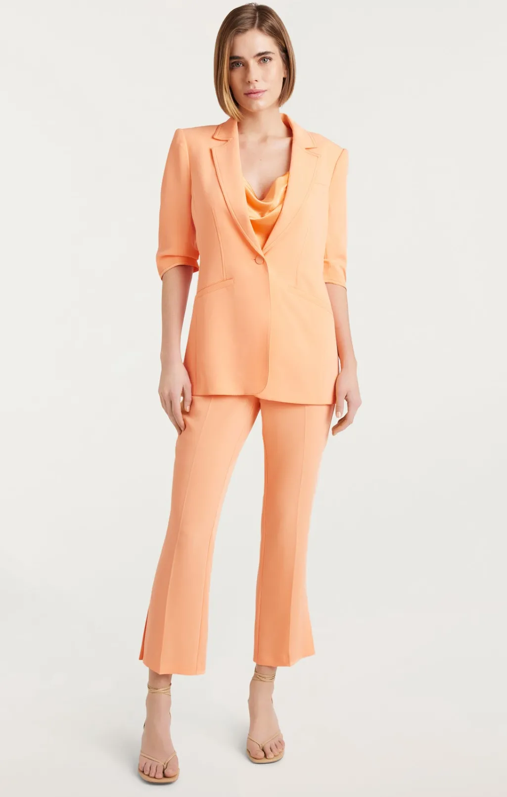 Cinq à Sept Crepe Khloe Blazer Marmalade Outlet