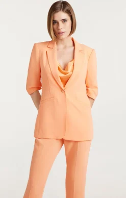 Cinq à Sept Crepe Khloe Blazer Marmalade Outlet