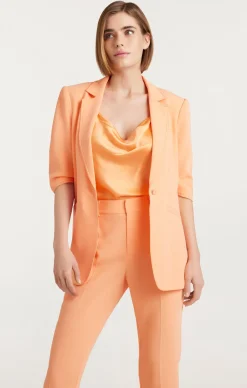Cinq à Sept Crepe Khloe Blazer Marmalade Outlet
