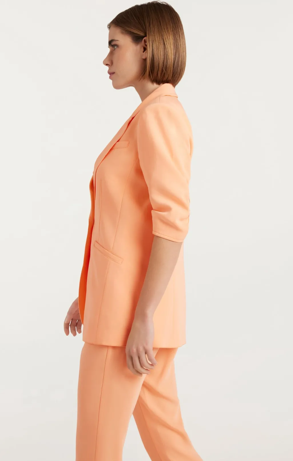 Cinq à Sept Crepe Khloe Blazer Marmalade Outlet
