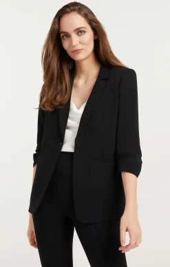 Cinq à Sept Crepe Khloe Blazer Black New