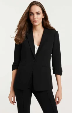 Cinq à Sept Crepe Khloe Blazer Black New