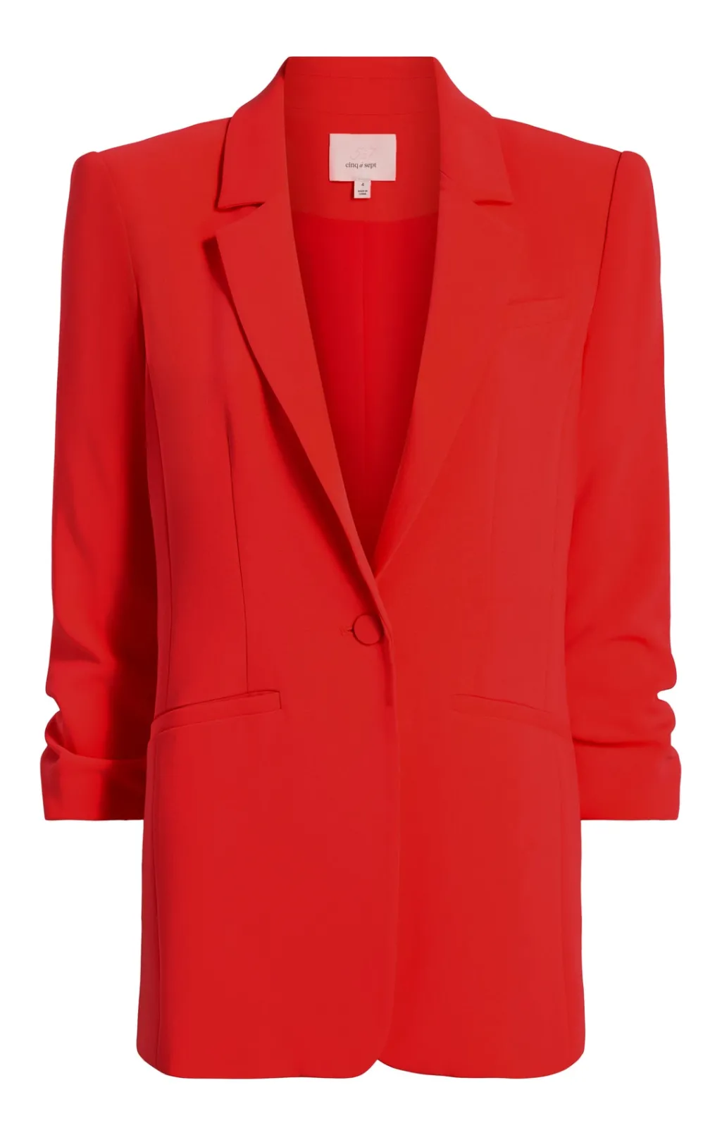 Cinq à Sept Crepe Khloe Blazer CandyApple Hot