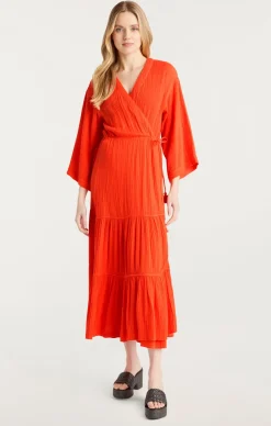 Cinq à Sept Crinkle Tencel Torey Dress Bisou Sale