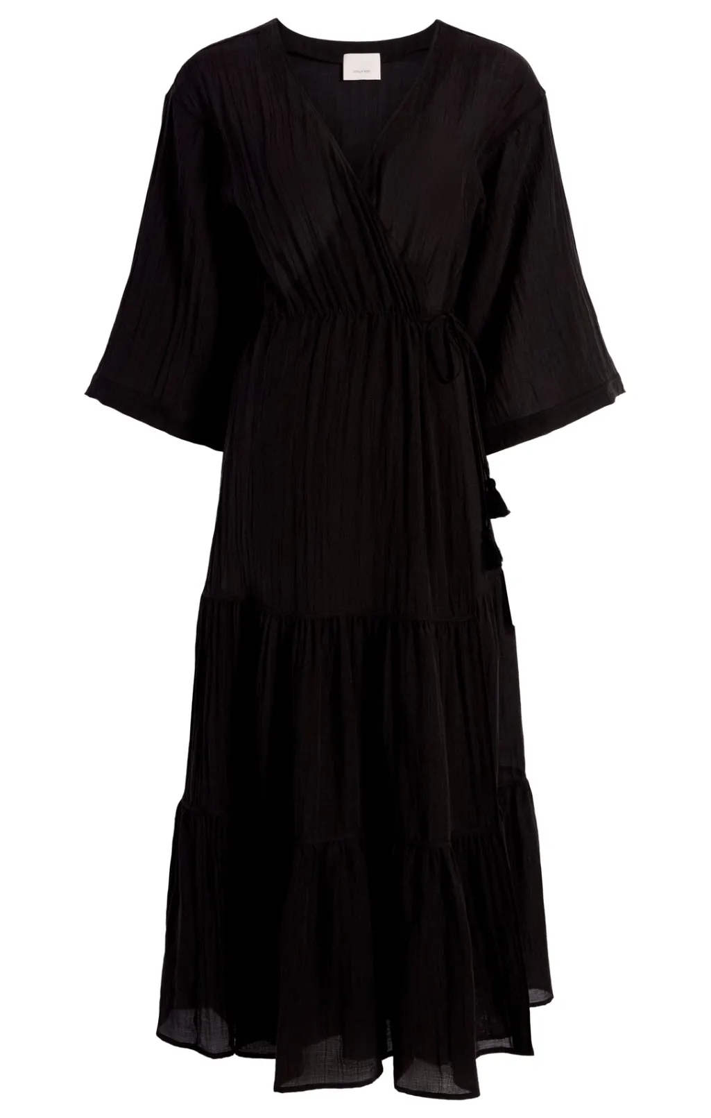 Cinq à Sept Crinkle Tencel Torey Dress Black Clearance