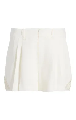 Cinq à Sept Crochet Lace Corinna Short Ivory Hot