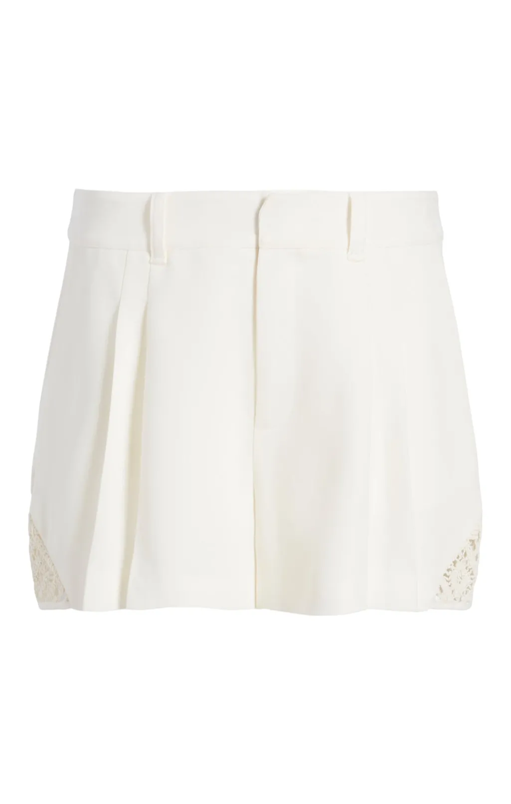 Cinq à Sept Crochet Lace Corinna Short Ivory Hot