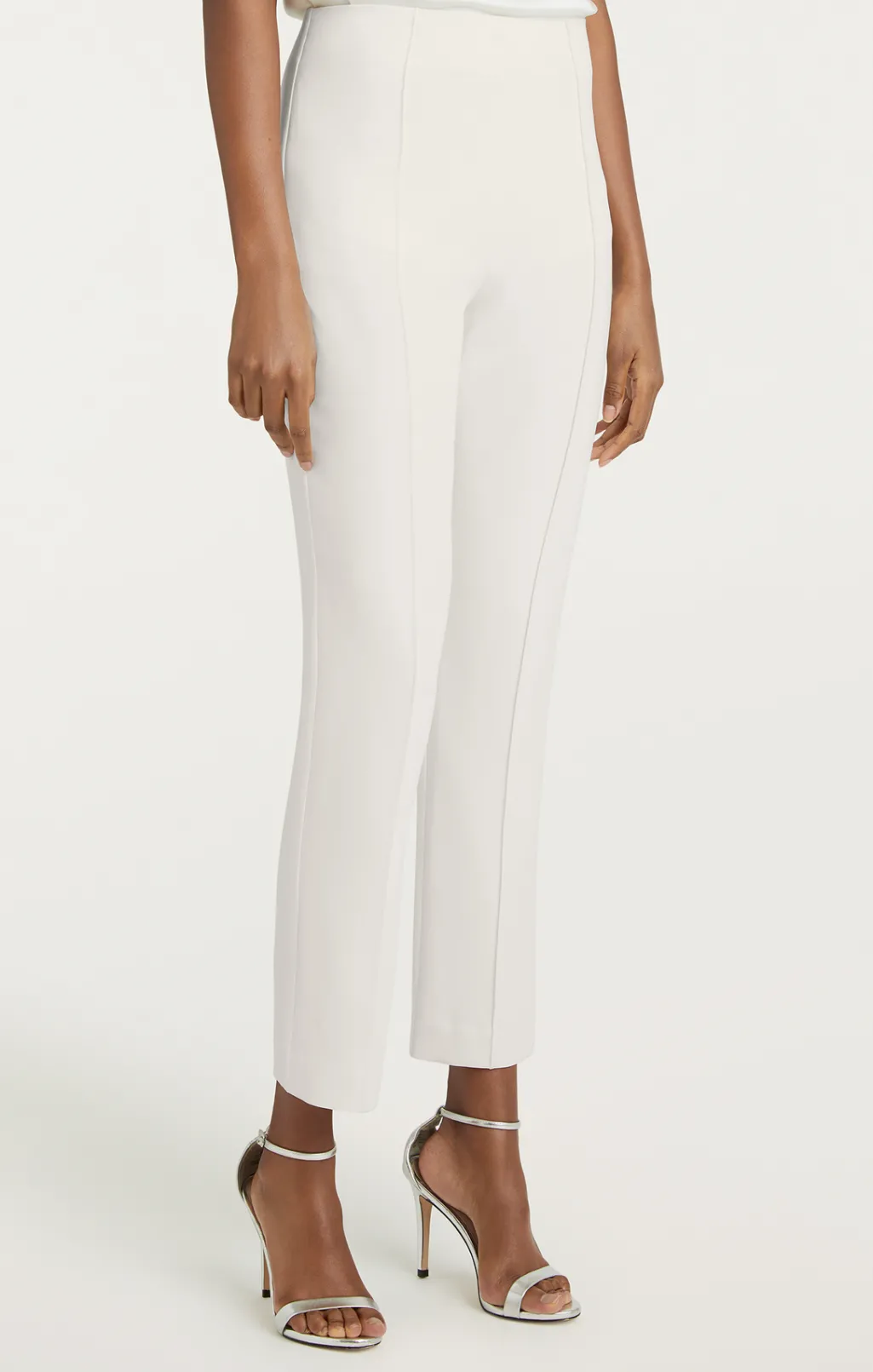 Cinq à Sept Cropped Brianne Pant Ivory Hot