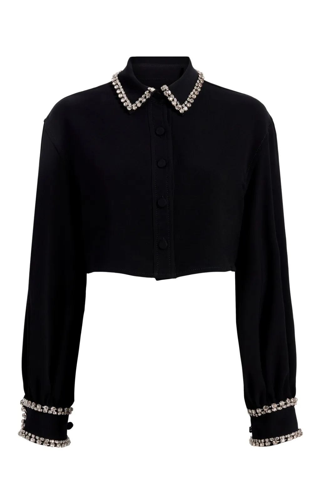 Cinq à Sept Cropped Juneve Top Black Discount